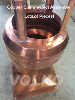 copper chimney pot fabrication